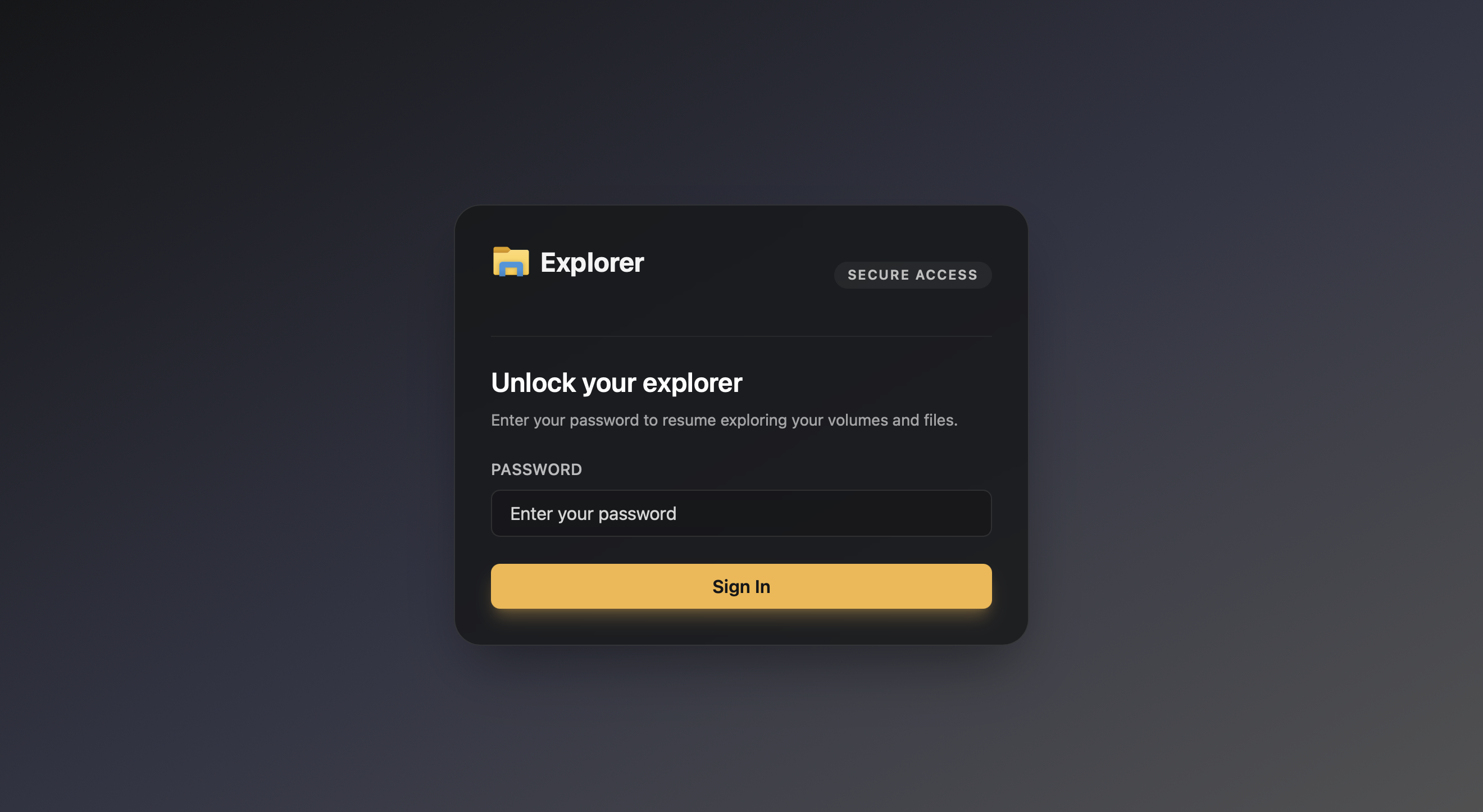 Unlock modal